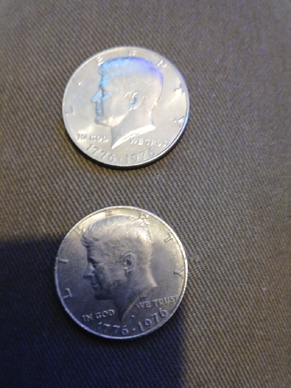 Pair of 1976 Kennedy Half Dollars - Silver 40%